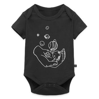 Univers de la main - Body à manches courtes Premium Bébé - noir - Devant