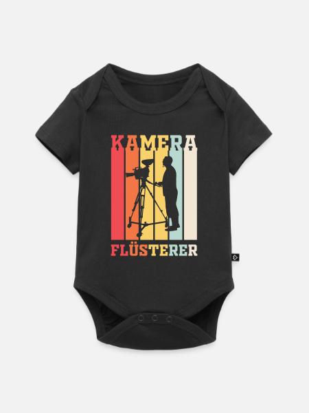Kamera Flüsterer - Baby Premium Kurzarmbody - Schwarz
