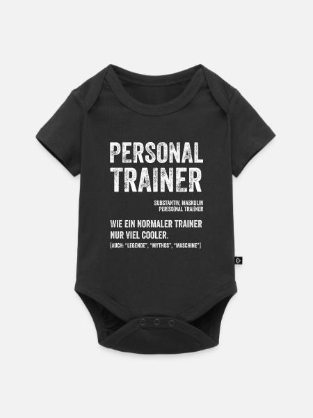 Personal Trainer Trainer - Baby Premium Kurzarmbody - Schwarz