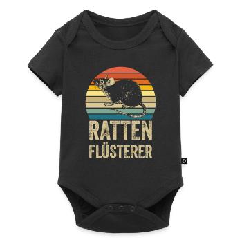 Ratten Flüsterer - Baby Premium Kurzarmbody - Schwarz - Vorne