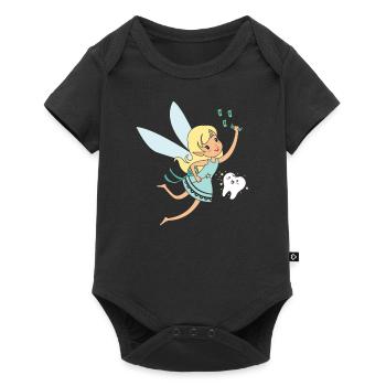 Funny tooth fairy tooth fairy gift - Baby Premium short-sleeve bodysuit - black - Front