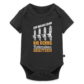 Forstwirt Kettensägen Handwerker Beruf Geschenk - Baby Premium Kurzarmbody - Schwarz - Vorne