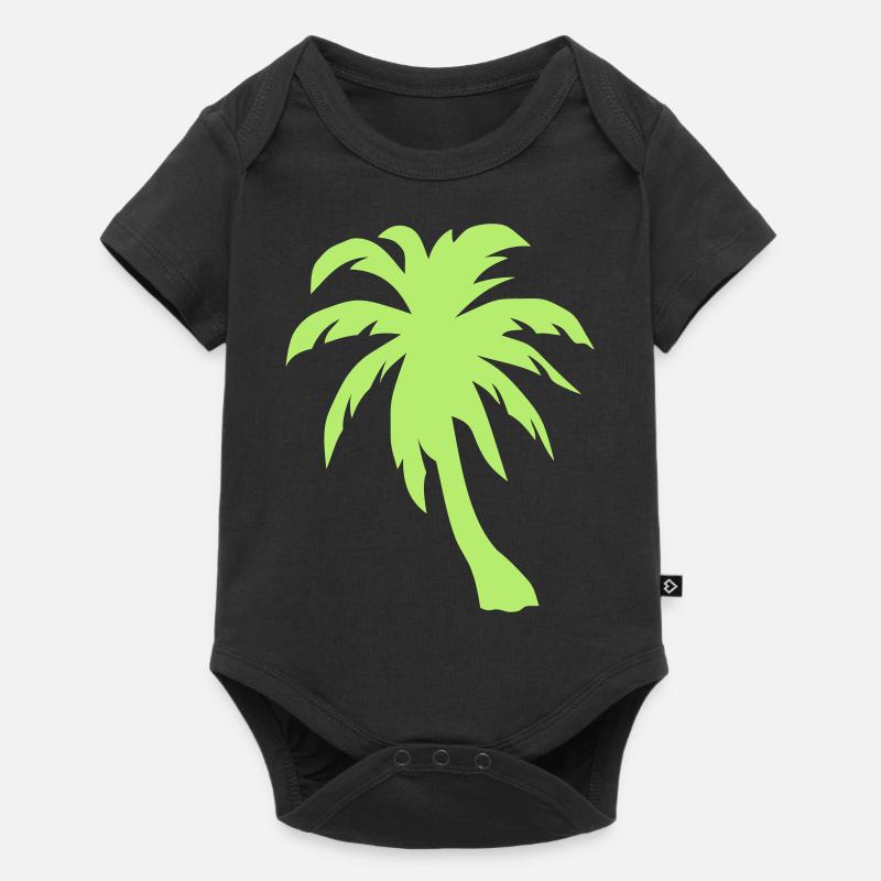 palmier arbre palmiers - Body à manches courtes Premium Bébé - noir