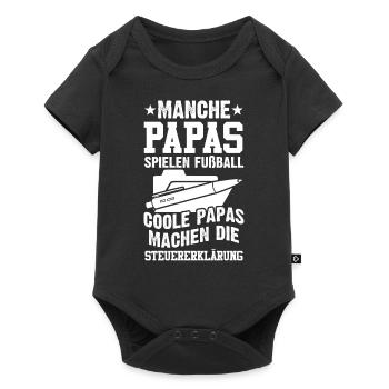 Steuerfachangestellter Steuerberater Papa Vatertag - Baby Premium Kurzarmbody - Schwarz - Vorne