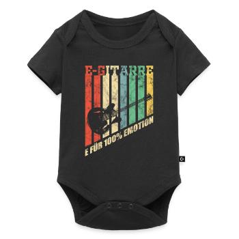 E-Gitarre - Baby Premium Kurzarmbody - Schwarz - Vorne