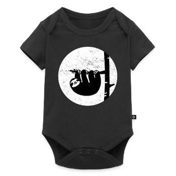 sloth - Baby Premium short-sleeve bodysuit - black - Front