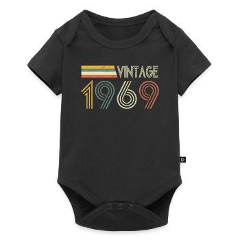 Born in 1969 gift idea - Baby Premium short-sleeve bodysuit - black - Front