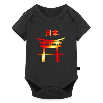 Personnages du Japon - Body à manches courtes Premium Bébé - noir - Devant