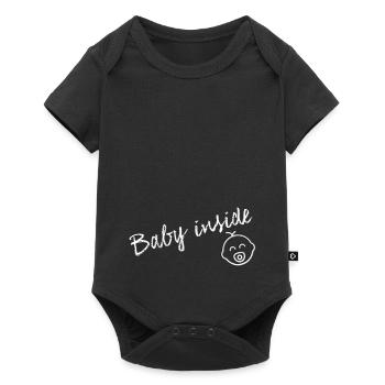 Bébé à l'intérieur - Body à manches courtes Premium Bébé - noir - Devant