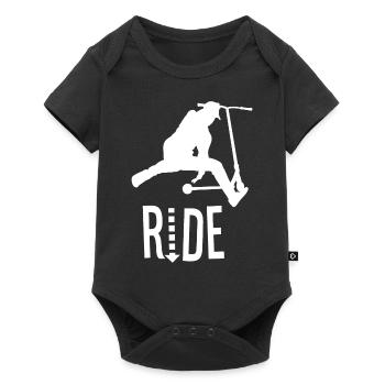 Ride Stunt Scooter Boys Scooter Scooter Boys - Baby Premium short-sleeve bodysuit - black - Front