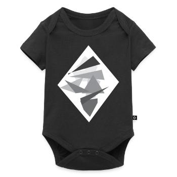 Losange - Body à manches courtes Premium Bébé - noir - Devant
