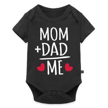 Mom dad me mom dad baby birth parents genes - Baby Premium short-sleeve bodysuit - black - Front