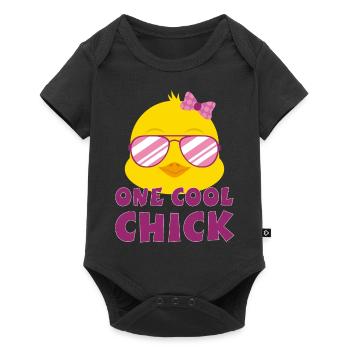 One cool chick chick Tweety Comic Fun funny - Baby Premium short-sleeve bodysuit - black - Front