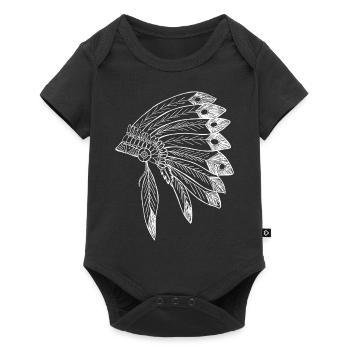 Indian - Baby Premium short-sleeve bodysuit - black - Front