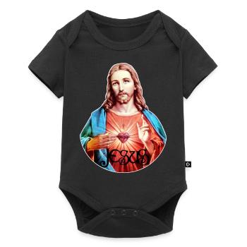 Jesus Christ Jesus Christus - Baby Premium short-sleeve bodysuit - black - Front