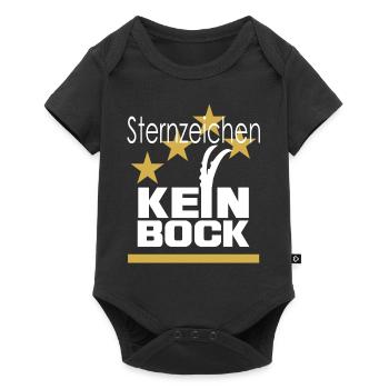 sternzeichen kein bock geschenkidee - Baby Premium Kurzarmbody - Schwarz - Vorne