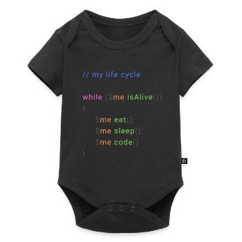 my life cycle dev - Baby Premium short-sleeve bodysuit - black - Front