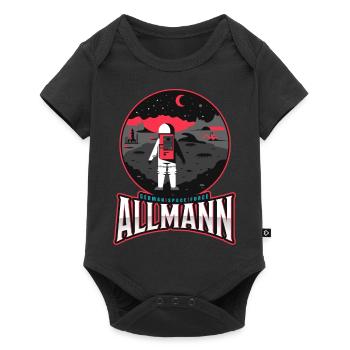 Allmann - german space force - Baby Premium short-sleeve bodysuit - black - Front