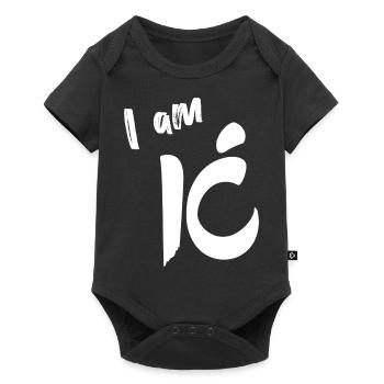 I am ic - Body à manches courtes Premium Bébé - noir - Devant