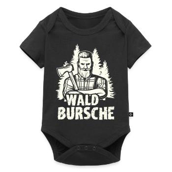 Bûcheron forestier - Body à manches courtes Premium Bébé - noir - Devant