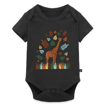 Douce girafe - Body à manches courtes Premium Bébé - noir - Devant