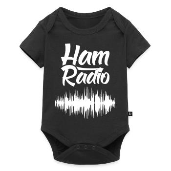 Amateur radio RAdio amateur radio operator - Baby Premium short-sleeve bodysuit - black - Front