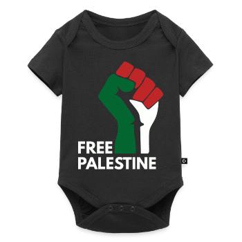Free Palestine - Baby Premium short-sleeve bodysuit - black - Front