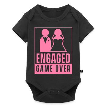 Engaged – Game Over Fiance Fiance Engagement Engagementee - Baby Premium short-sleeve bodysuit - black - Front