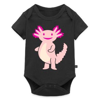 Cuddly Axolotl (3c, Kawaii Tail Lurch) - Baby Premium short-sleeve bodysuit - black - Front