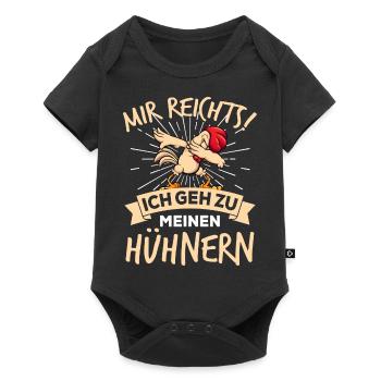 Ich Gehe Zu Meine Hühnern Hühner Huhn - Baby Premium Kurzarmbody - Schwarz - Vorne