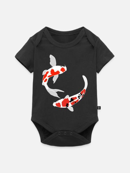 Käfigkarpfen - Baby Premium Kurzarmbody - Schwarz