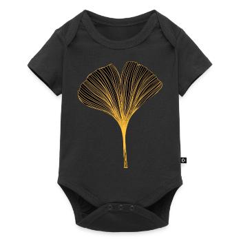 Ginkgo - Baby Premium short-sleeve bodysuit - black - Front