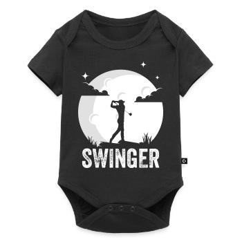 Golf Swinger Golfer Golfer Golf - Baby Premium Kurzarmbody - Schwarz - Vorne