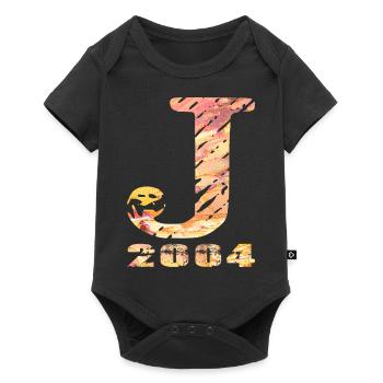 J 2004 Name Year of birth Gift - Baby Premium short-sleeve bodysuit - black - Front