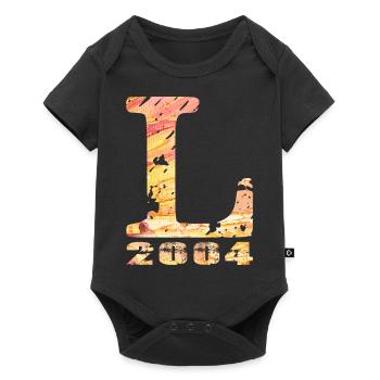 L 2004 Name Year of birth Gift - Baby Premium short-sleeve bodysuit - black - Front