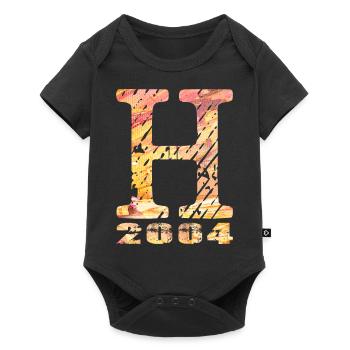 H 2004 Name Year of Birth Gift - Baby Premium short-sleeve bodysuit - black - Front