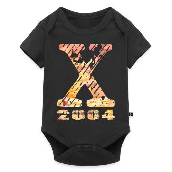 X 2004 Name Year of Birth Gift - Baby Premium short-sleeve bodysuit - black - Front