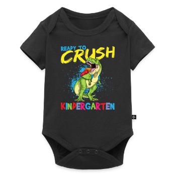 Ready To Crush Kindergarten Pre-K School T-Rex - Body à manches courtes Premium Bébé - noir - Devant