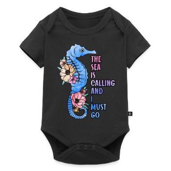 Ocean Sublimation - Baby Premium short-sleeve bodysuit - black - Front