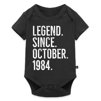 Légende depuis octobre 1984 - Body à manches courtes Premium Bébé - noir - Devant