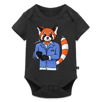 Red Panda Tuxedo - Baby Premium short-sleeve bodysuit - black - Front