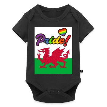 Pays de Galles LGBT Gay Pride Cardiff - Body à manches courtes Premium Bébé - noir - Devant