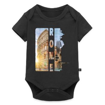 Rome Rome Italy City Skyline Home Love - Baby Premium short-sleeve bodysuit - black - Front