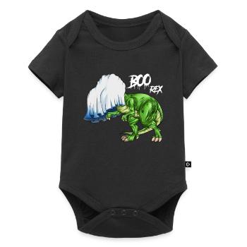 Kids Tyrannosaurus Boo Rex Halloween Ghost - Baby Premium short-sleeve bodysuit - black - Front