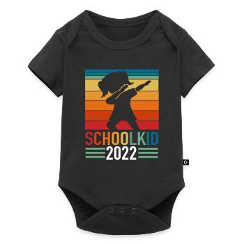 Back to school Girls Schoolchild 2022 Dabbing - Baby Premium short-sleeve bodysuit - black - Front