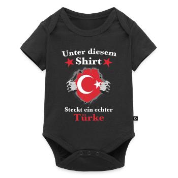 Unter diesem Shirt steckt ein echter Türke - Baby Premium Kurzarmbody - Schwarz - Vorne