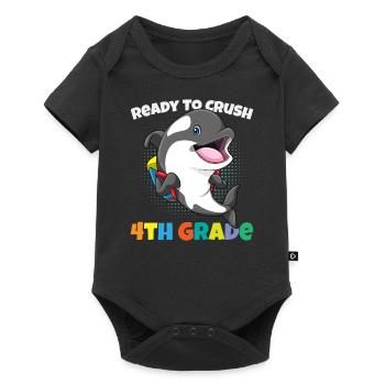 Ready To Crush 4th Grade Elementary School - Baby Premium short-sleeve bodysuit - black - Front
