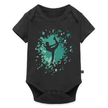 Danseur Swan Color Splash - Body à manches courtes Premium Bébé - noir - Devant