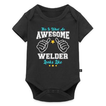 This Is What An Awesome Welder Looks Like - Baby Premium short-sleeve bodysuit - black - Front