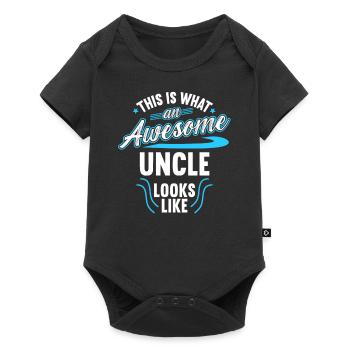 Voici à quoi ressemble un oncle génial - Body à manches courtes Premium Bébé - noir - Devant